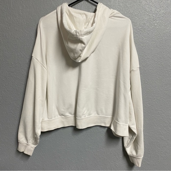 NIKE Fleece Graphic Hoodie DJ1074 100 White Mint Green Women's Size Large - Picture 9 of 9